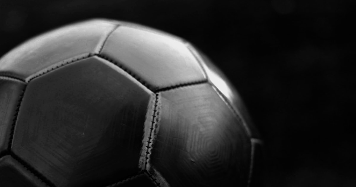 black and white soccer ball