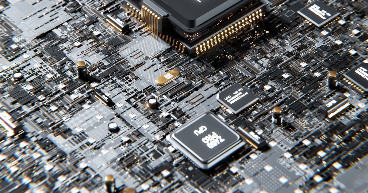 a computer chip with the letter a on top of it