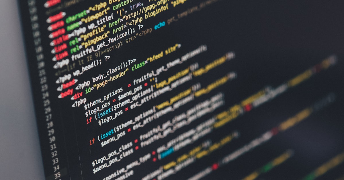 monitor showing Java programming